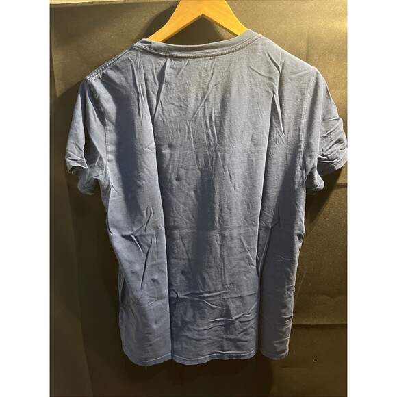 American Eagle Outfitters Men Blue Small Graphic Tee Brooklyn Bridge Crew Neck - Picture 7 of 11